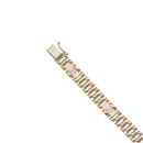 9ct Yellow and White Gold Jubilee Screw Bracelet 7"