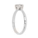 18ct White Gold 0.51ct Princess Cut Diamond Solitaire Ring