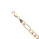 9ct Yellow Gold Figaro Bracelet 7.5"