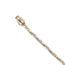 14ct Yellow And White Gold Monaco Spin Plain Lock Twist Bracelet 8"