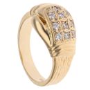 9ct Yellow Gold Cubic Zirconia Boxing Glove Ring