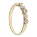 18ct Yellow Gold 0.25ct Brilliant Cut Diamond Wave Ring