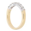 18ct Yellow Gold 0.50ct Brilliant Cut Diamond Half Eternity Ring