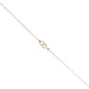 9ct Yellow Gold 0.01ct Diamond and Sapphire Cluster Pendant and Chain 16"