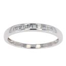 9ct White Gold 0.26ct Diamond Princess Cut Eternity Ring