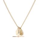 9ct Yellow Gold Boxing Glove Pendant and T-Bar Chain 22"