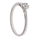 18ct White Gold 0.33ct Brilliant Cut Diamond Solitaire Ring