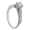18ct White Gold 0.55ct Princess Cut Diamond Solitaire Ring