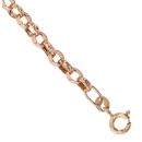 9ct Rose Gold Belcher Bracelet 7.5"