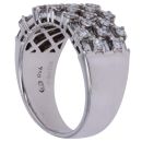 18ct White Gold 1.50ct Diamond Five Row Fancy Ring