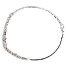 14ct White Gold Cubic Zirconia Bracelet 7"
