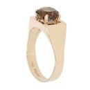 9ct Yellow Gold Smoky Quartz Single Stone Ring