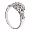 9ct White Gold 0.50ct Brilliant Cut Diamond Cluster Ring