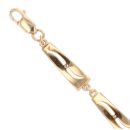 9ct Yellow Gold 0.07ct Diamond Fancy Bracelet 7"