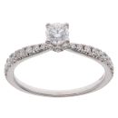 18ct White Gold 0.60ct Brilliant Cut Maple Leaf Diamond Solitaire Ring