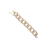 9ct Yellow Gold ID Curb Bracelet 8"