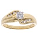 18ct Yellow Gold 0.35ct Brilliant Cut Diamond Solitaire Ring