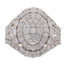 9ct Yellow Gold 2.00ct Diamond Cluster Ring