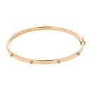Childrens 9ct Yellow Gold Cubic Zirconia Bangle