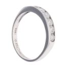 18ct White Gold 0.50ct Brilliant Cut Diamond Half Eternity Ring