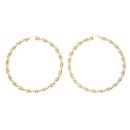 9ct Yellow Gold Twist Hoop Earrings