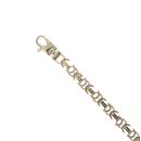 9ct Yellow Gold Flat Byzantine Bracelet 7"