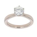 18ct White Gold Brilliant Cut 1.25ct Diamond Solitaire Ring