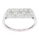 9ct White Gold 1.00ct Brilliant Cut Diamond Cluster Ring