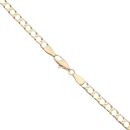 9ct Yellow Gold Square Curb Chain 18"