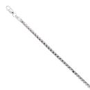Silver Oval Franco Bracelet 8" By Icesia