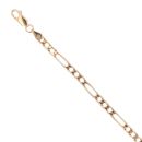 9ct Yellow Gold Figaro Bracelet 7.5"
