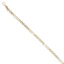 18ct Yellow Gold Fancy Bracelet 7.5"