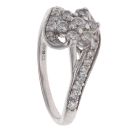 9ct White Gold 0.62ct Brilliant Cut Diamond Cluster Ring