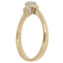 18ct Yellow Gold 0.15ct Diamond Solitaire Ring
