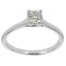 14ct White Gold 0.50ct Brilliant Cut Diamond Solitaire Ring