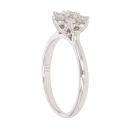 9ct White Gold 0.50ct Brilliant Cut Diamond Cluster Ring