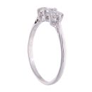 18ct White Gold 0.50ct Diamond Trilogy Ring