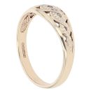 9ct Yellow Gold 0.02ct Diamond Fancy Ring