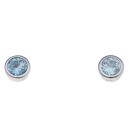 925 Sterling Silver Blue Topaz Stud Earrings