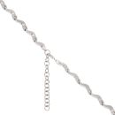 9ct White Gold Fancy Chain 18"
