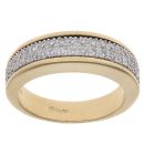 18ct Yellow Gold 0.35ct Brilliant Cut Diamond Cluster Ring