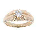 9ct Yellow Gold 0.50ct Diamond Signet Ring