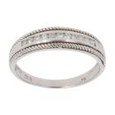 9ct White Gold 0.15ct Diamond Half Eternity Ring