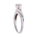 14ct White Gold 0.35ct Diamond Solitaire Twist Ring