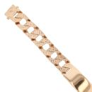 9ct Yellow Gold Textured ID Bracelet 7.5"