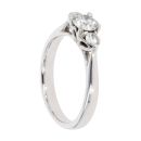 Platinum 0.65ct Diamond Trilogy Ring