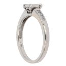 18ct White Gold 0.45ct Princess Cut Diamond Cluster Ring