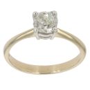 9ct Yellow Gold 0.80ct Brilliant Cut Diamond Solitaire Ring