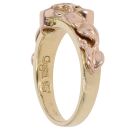 9ct Yellow And Rose Gold 0.30ct Diamond Trilogy Windsor Clogau Ring