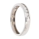 9ct White Gold 0.25ct Diamond Half Eternity Ring